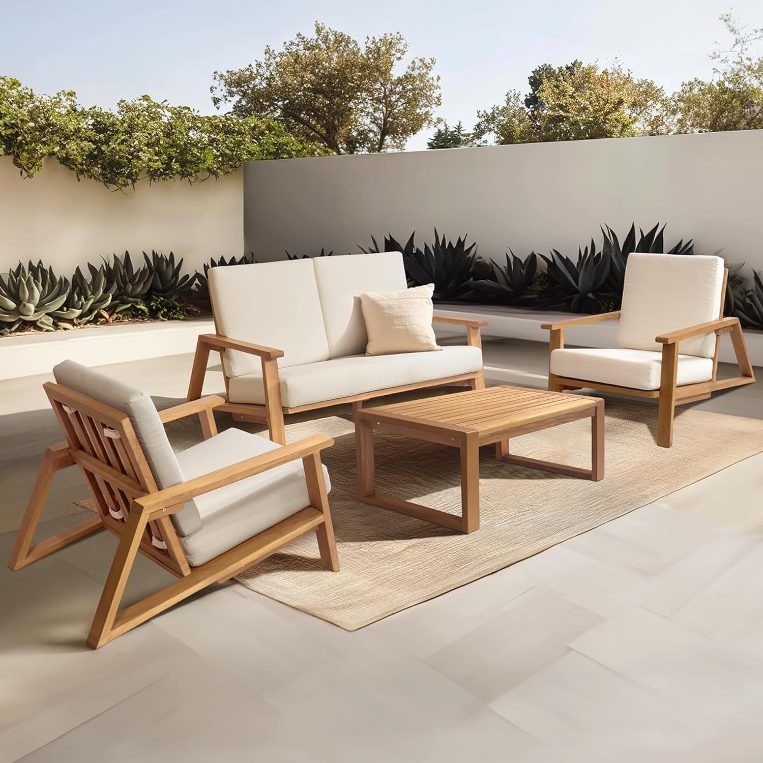 Piece Teak Patio Furniture Set review
