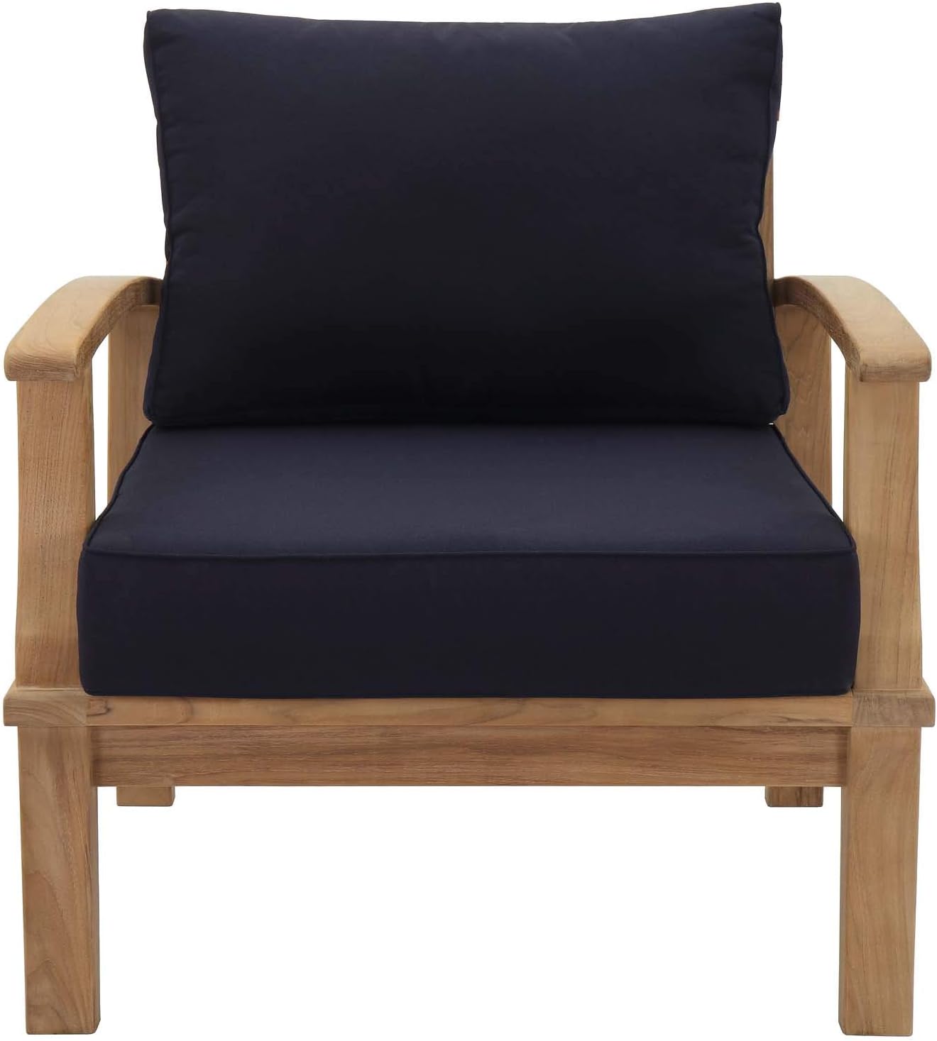 Modway Marina Teak Patio Armchair Natural Navy review