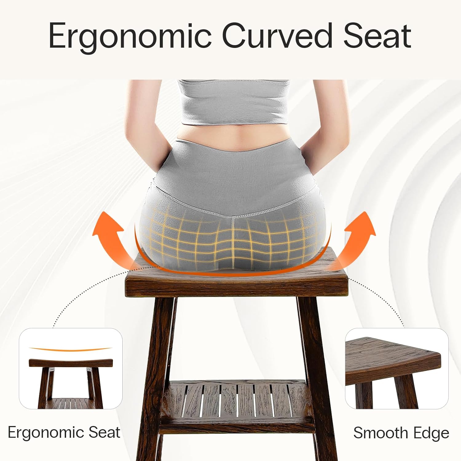 StrongTek Teak Shower Stool with Storage Shelf review