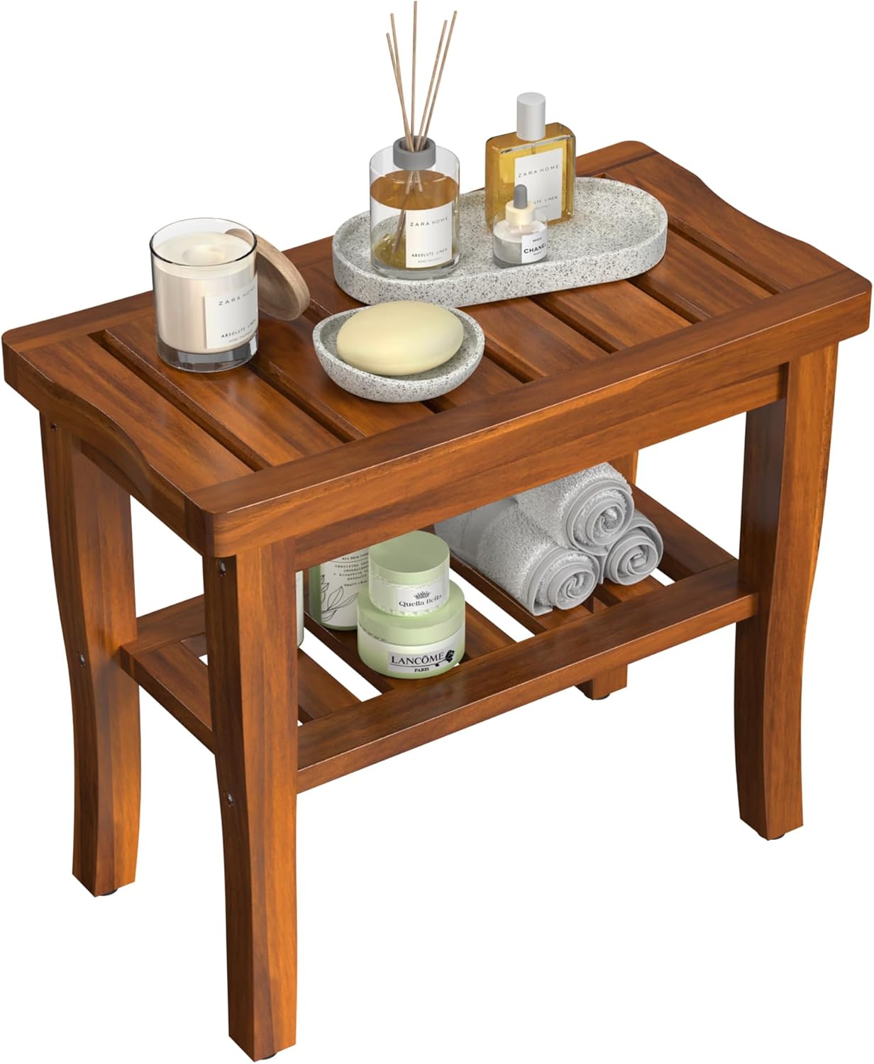 Teak Wood Shower Bench Stool review
