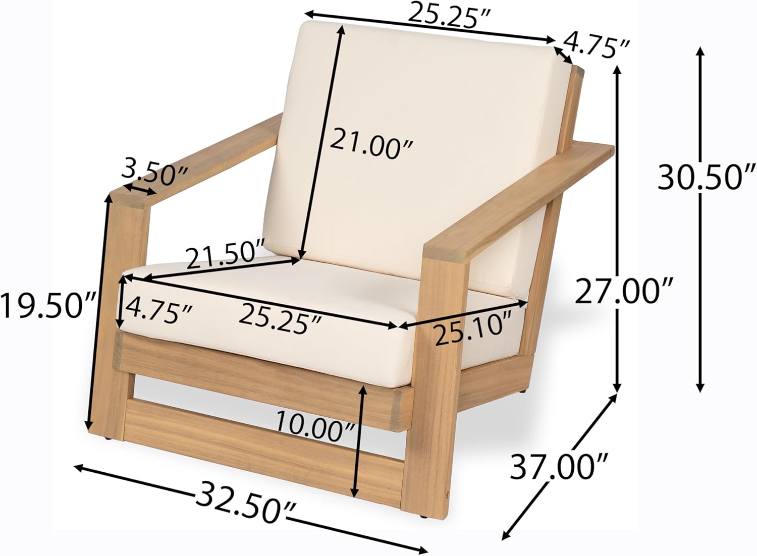 Christopher Knight Home Galio Acacia Lounge Chair review