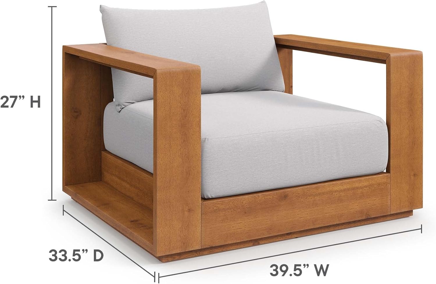 Modway Tahoe Acacia Wood Patio Chair review