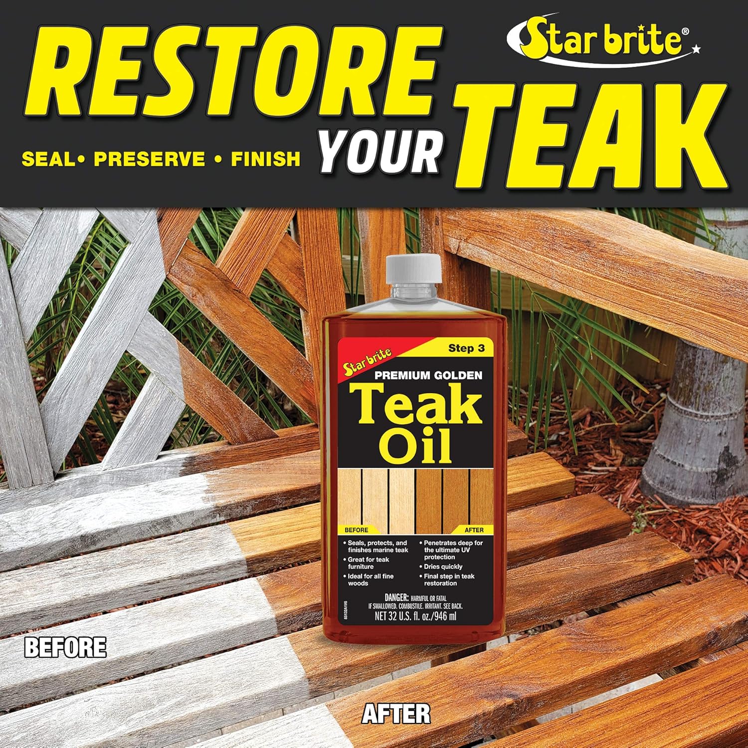 STAR BRITE Premium Golden Teak Oil 16 Oz review