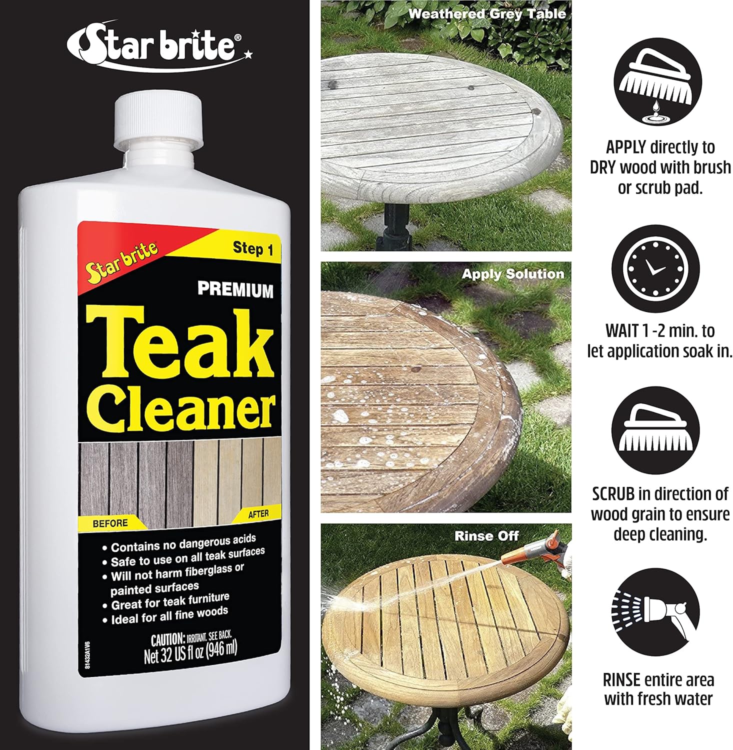STAR BRITE Teak Cleaner 1 GAL review
