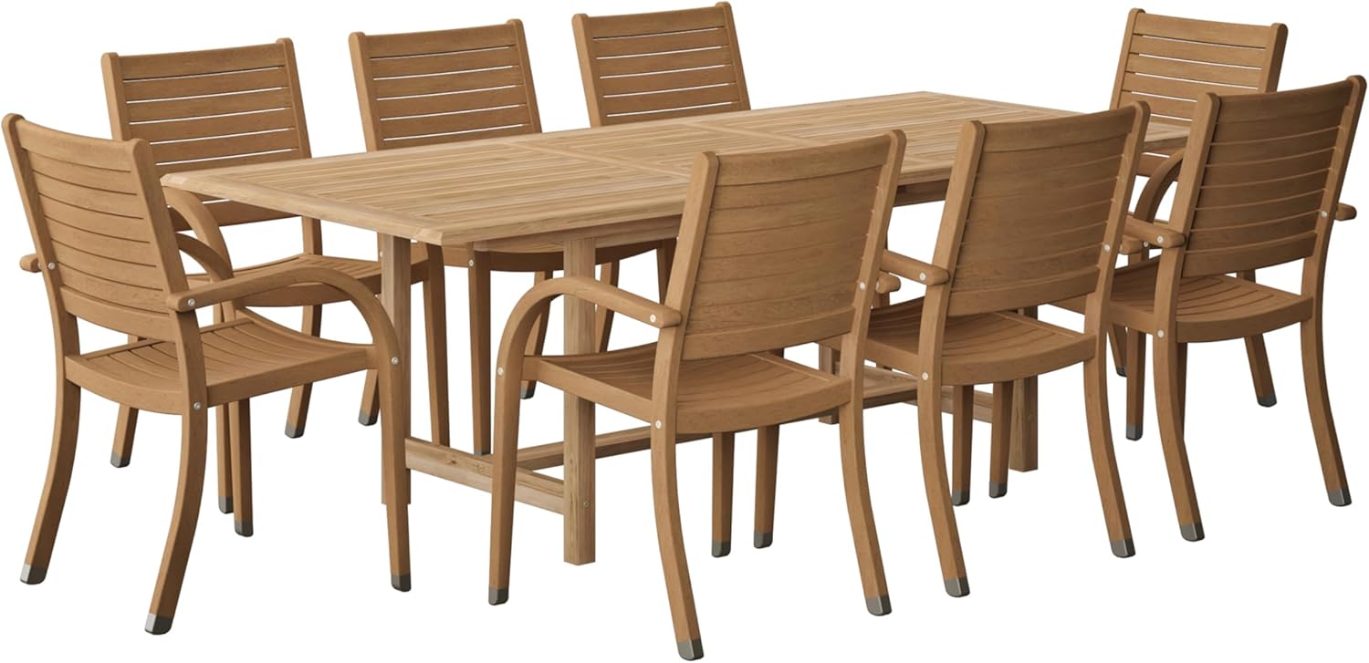 Urban Elements Mykonos 9-Piece Teak Patio Set review