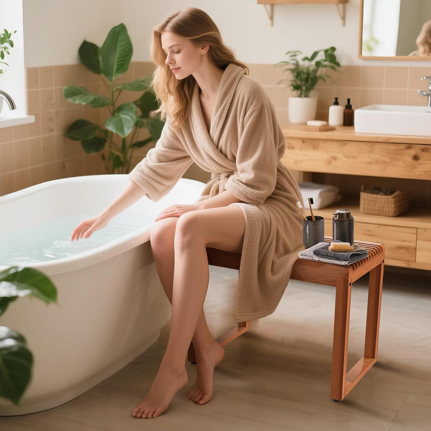 6-inch Teak Shower Bench review