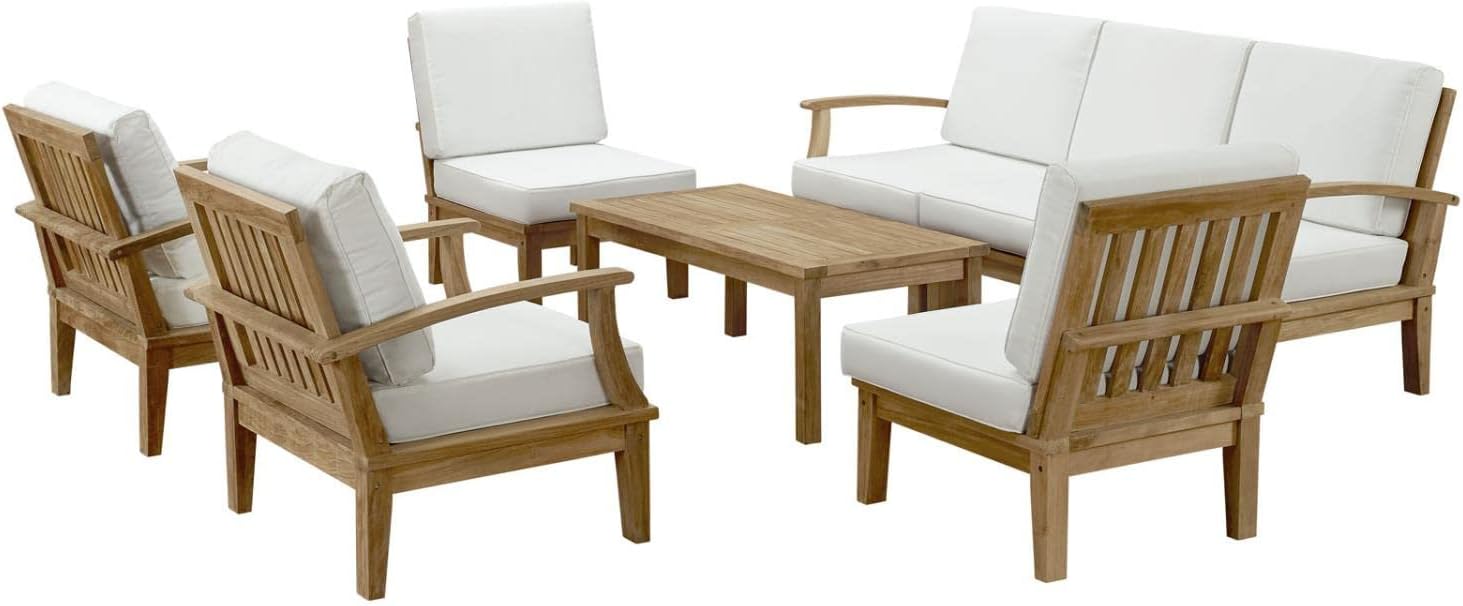 Modway Marina Teak 8-Piece Patio Set review