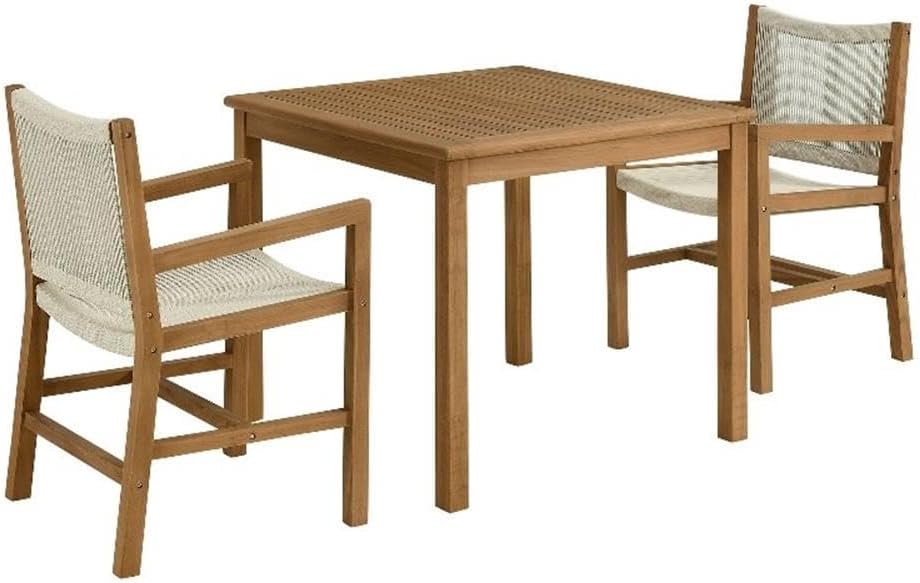 Modway Vienna 3-Piece Teak Outdoor Dining Set review