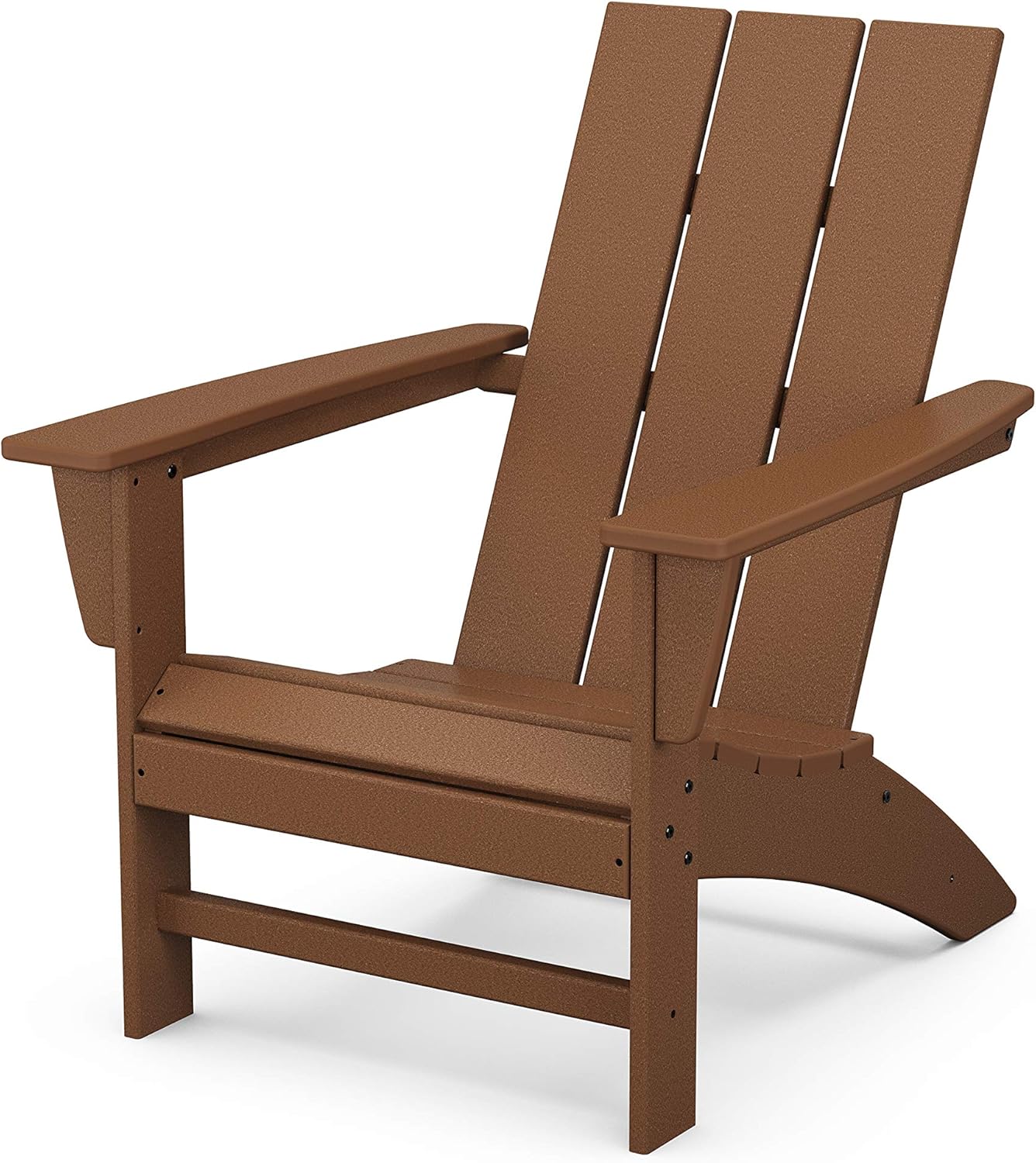 POLYWOOD Modern Adirondack Chair Teak Brown review