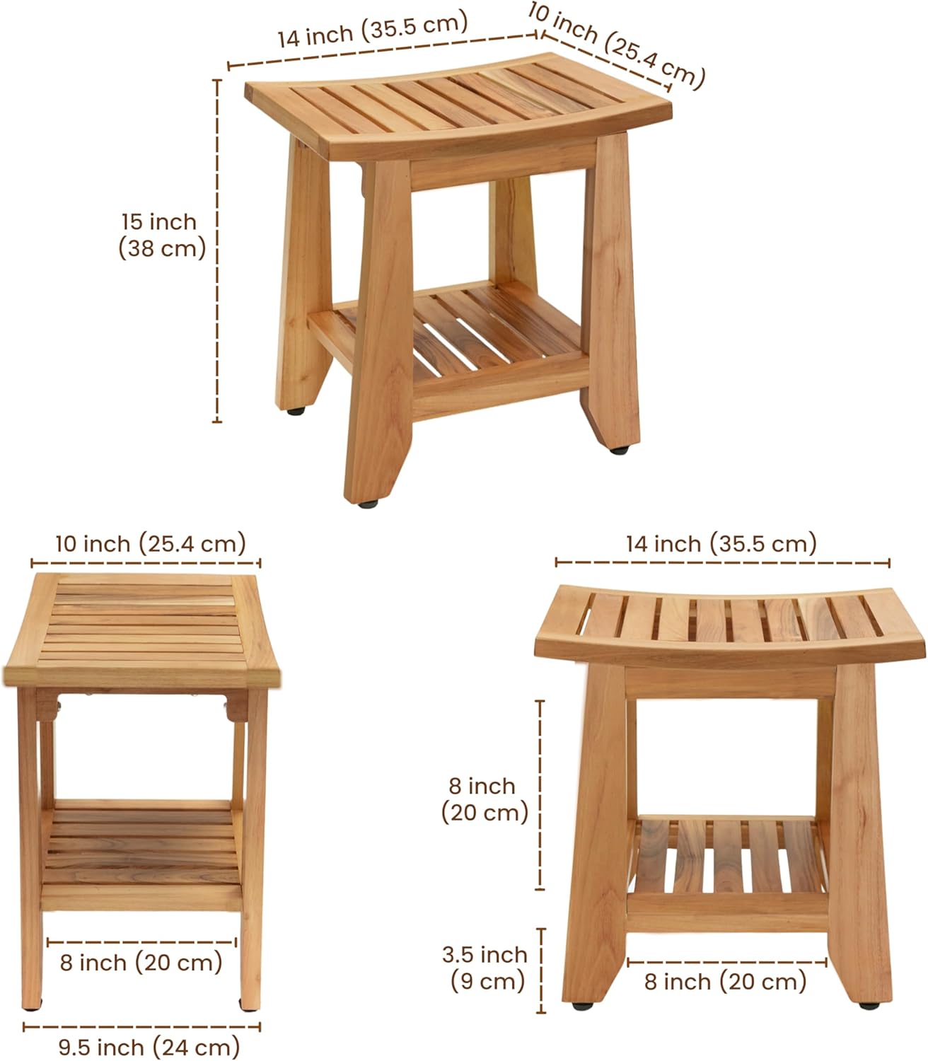 Teak Shower Bench Stool review