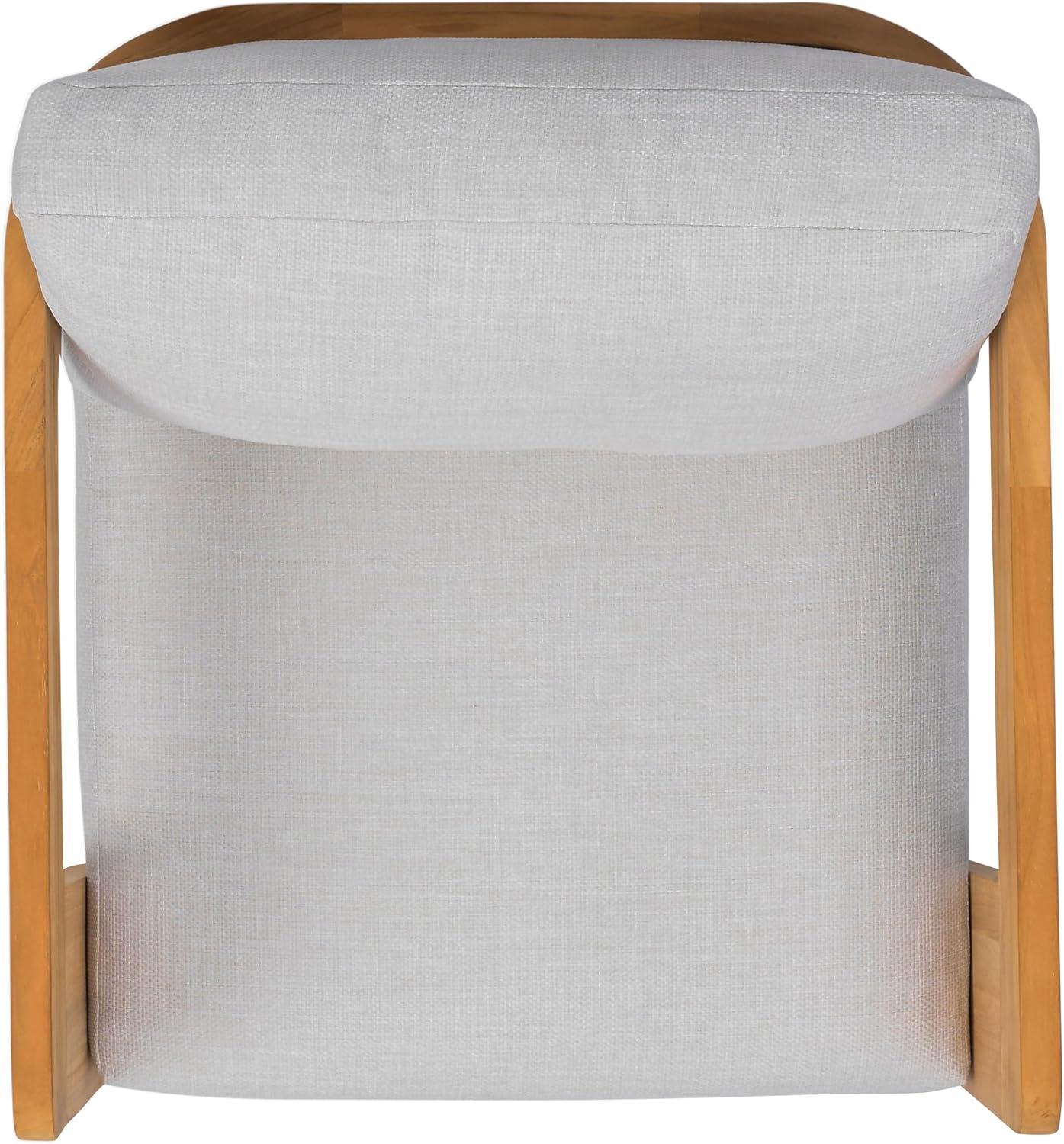 SAFAVIEH Couture Outdoor Patio Furniture Collection – Leilani Natural Teak Wood Swivel Patio Chair, Outdoor Accent Chair with White Cushions (CPT1080A) review