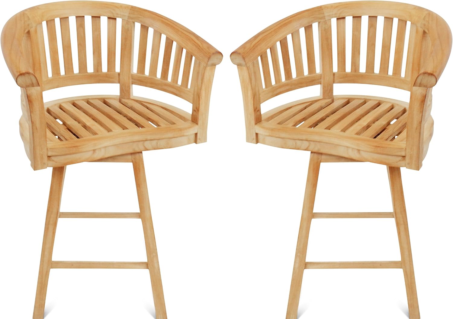 Product Name: Windsor Premium Grade a Teak Kensington Curved Arm Swivel Bar Chair (Set of 2) /35lbs Ea. 5 Year Warranty, World’s Best Outdoor Furniture! Teak Lasts a Lifetime! Assembled review