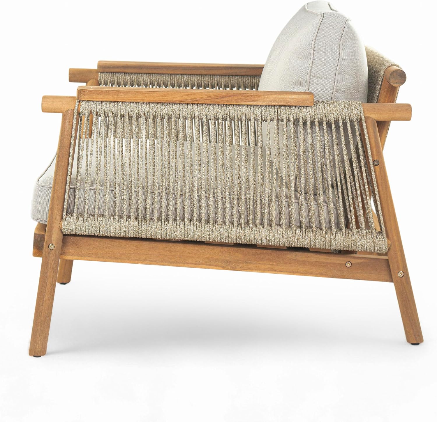 Merax Outdoor Acacia Wood Lounge Chair review