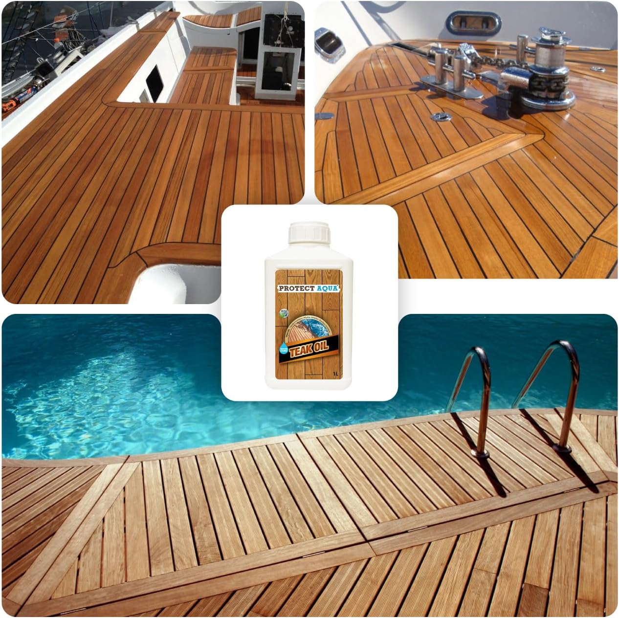 Protect Aqua Teak Oil for Outdoor Furniture & Indoor Furniture– 32 oz (1Lt) Teak Oil Sealer, Restores & Protects Wood, Furniture, Decks, Boats, Patio, Shower Benches– Transparent Natural Finish review