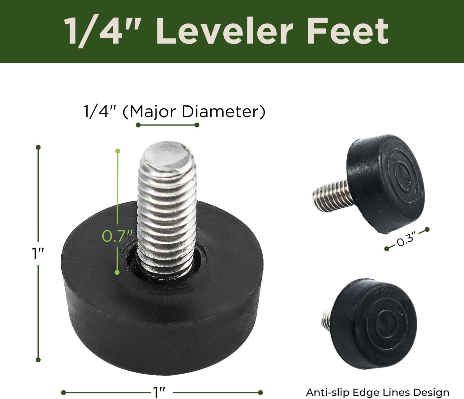 Set of 4 Replacement Rubber Leg Caps, Metal Insert Reinforcement review