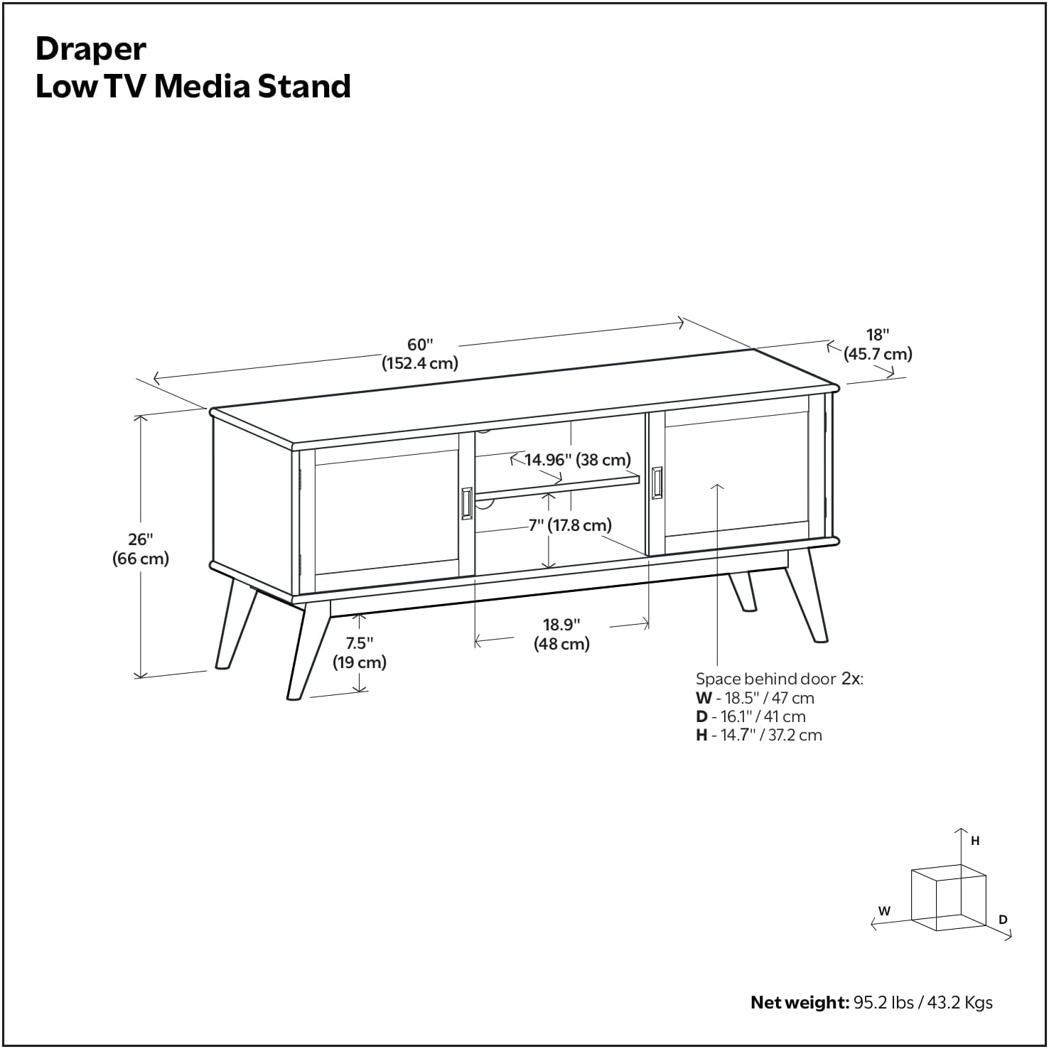 SIMPLIHOME Draper 60″ Wide Solid Wood TV Stand in Teak Brown review