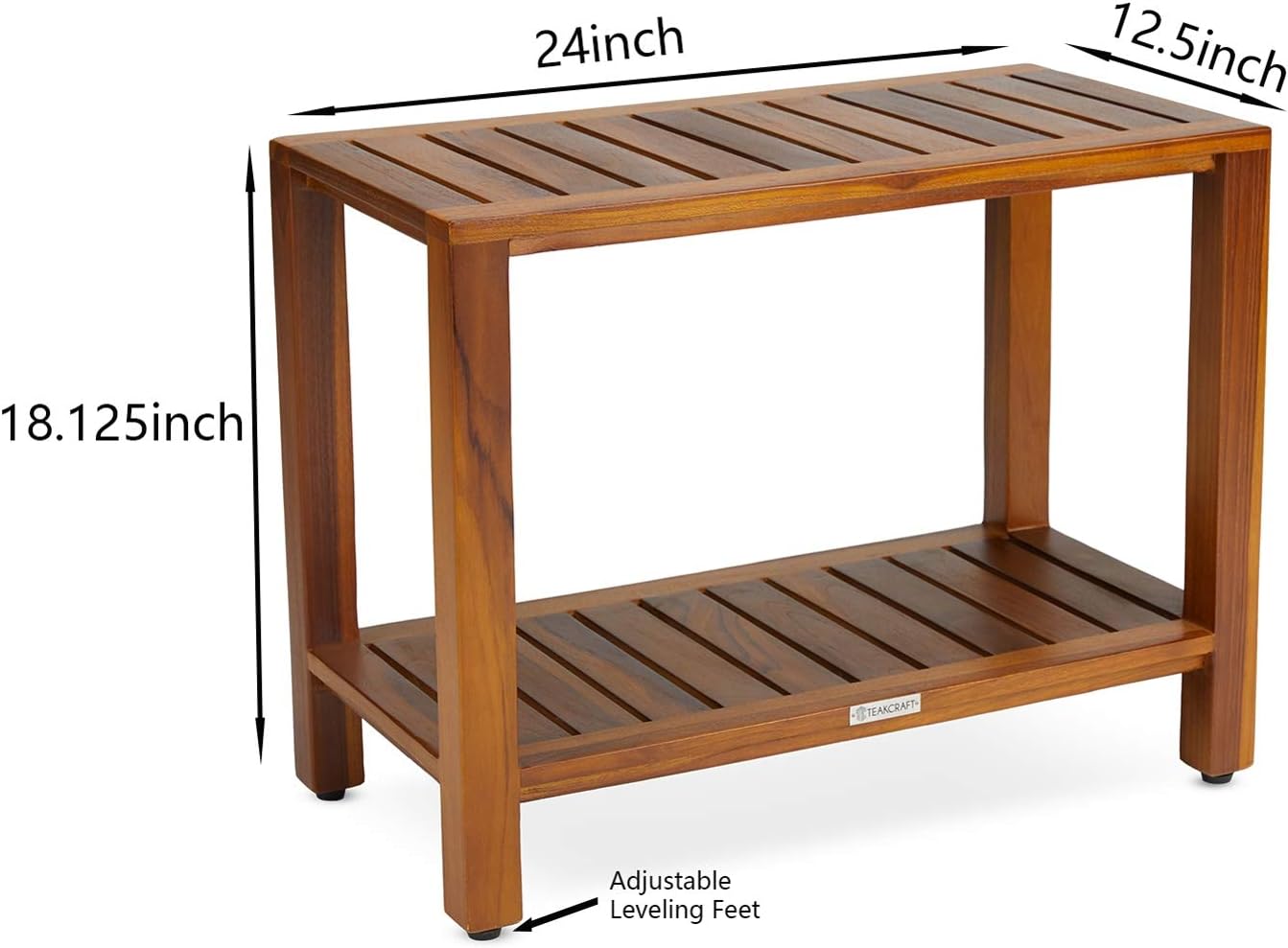 Product Name: TeakCraft Teak Shower Bench 24 Inch For Bathroom, Spa – Fully Assembled, The Eske review